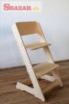 Dětská dřevěná rostoucí židle ECONOMY